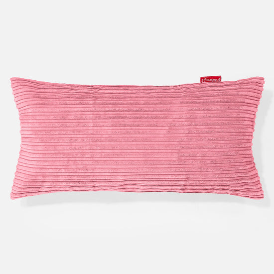 Jättimäinen Tyyny 40 x 80cm - Vakosametti Koralli 01