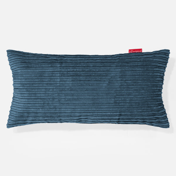 CloudSac 50 Muistivaahtotäytteinen Jättimäinen Tyyny 40 x 80cm - Vakosametti Laivastonsininen 01