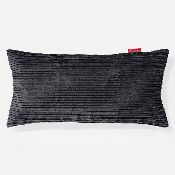CloudSac 50 Muistivaahtotäytteinen Jättimäinen Tyyny 40 x 80cm - Vakosametti Musta 01