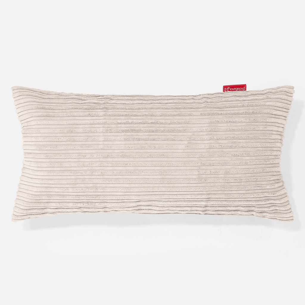 CloudSac 50 Muistivaahtotäytteinen Jättimäinen Tyyny 40 x 80cm - Vakosametti Norsunluu 01