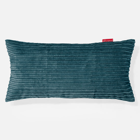 Jättimäinen Tyyny 40 x 80cm - Vakosametti Tummanturkoosi 01