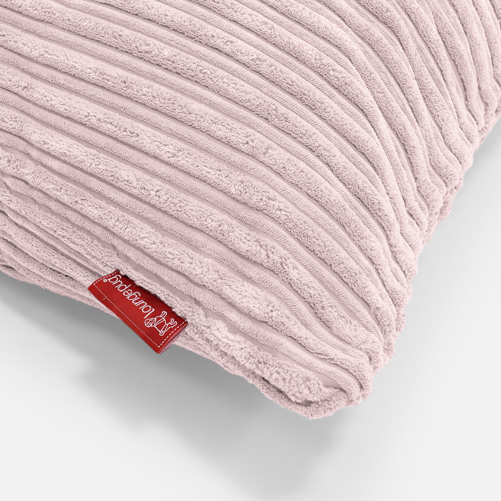 CloudSac 50 Muistivaahtotäytteinen Jättimäinen Tyyny 40 x 80cm - Vakosametti Vaaleanpunainen 02
