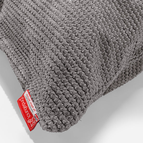 Jättimäinen Tyyny 40 x 80cm - Pompula Hiilen harmaa 02