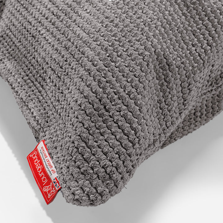 Jättimäinen Tyyny 40 x 80cm - Pompula Hiilen harmaa 02