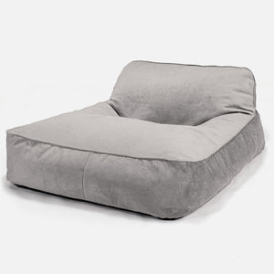 Daybed Säkkituoli, 2 Hengen - Sametti Hopea