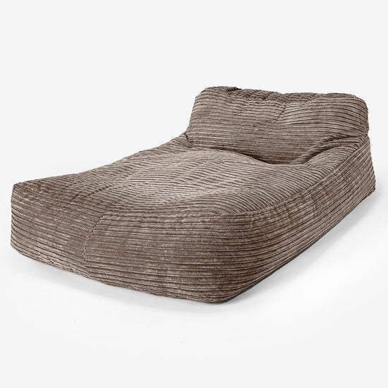 Daybed Säkkituoli, 2 Hengen - Vakosametti Mokka 01