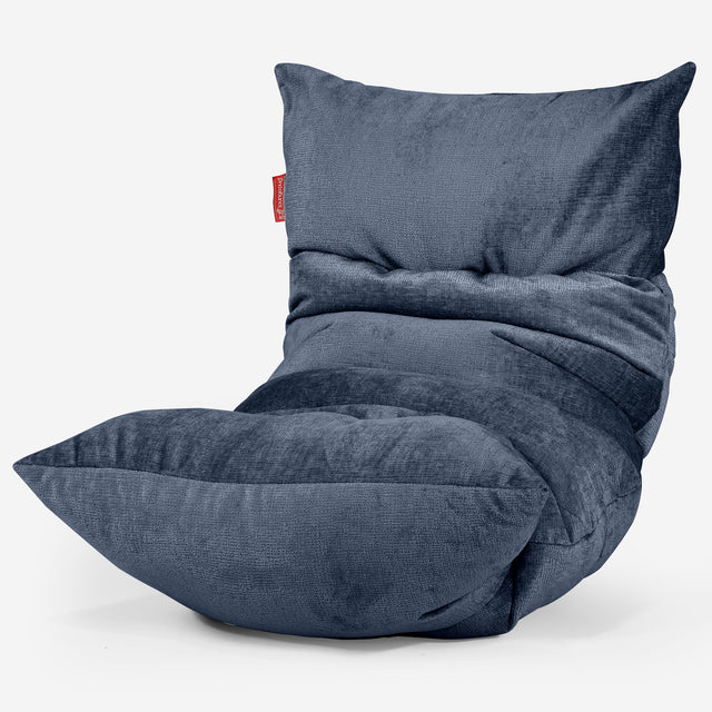 Eva Lounger Säkkituoli - Chenille Laivastonsininen 01