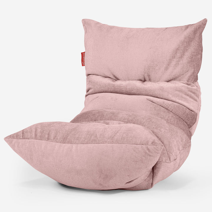 Eva Lounger Säkkituoli - Chenille Vaaleanpunainen 01