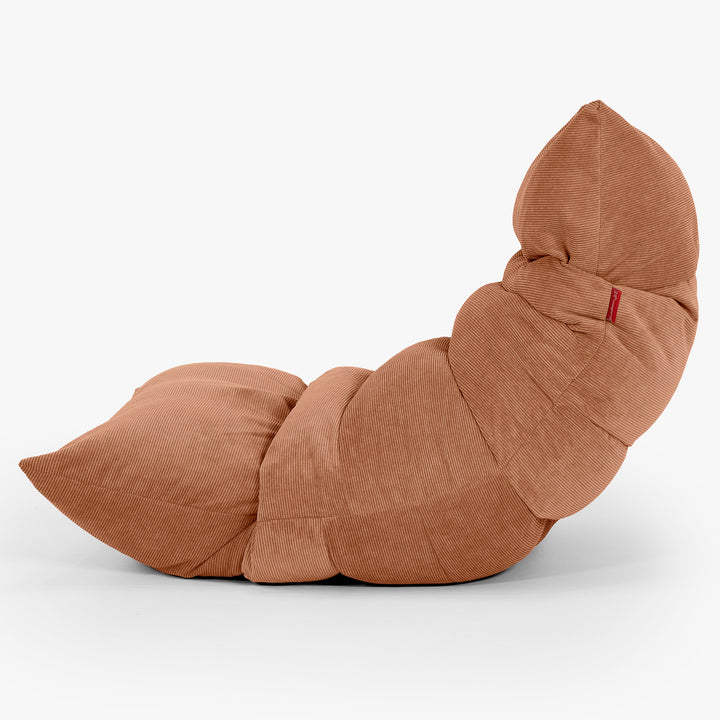 Eva Lounger Säkkituoli - Mikrovakosametti Kullanruskea 02