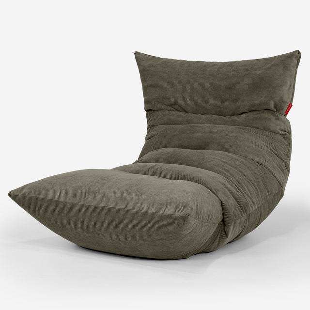 Eva Lounger Säkkituoli - Mikrovakosametti Oliivi 01