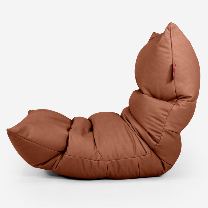 Eva Lounger Säkkituoli - Vegaaninahka Kastanja 02