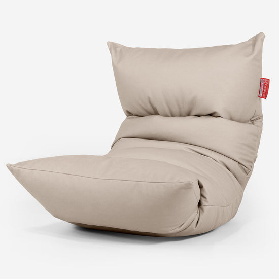 Eva Lounger Säkkituoli - Vegaaninahka Norsunluu 01