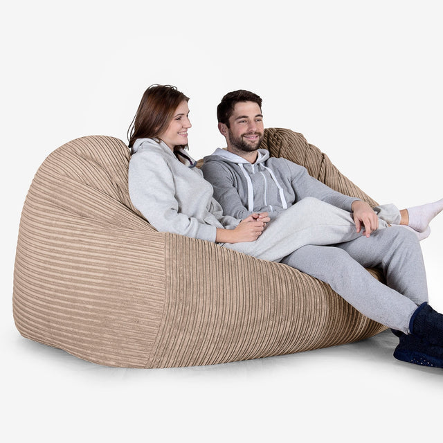 Iso Säkkituoli Sohva - Vakosametti Hiekka 03