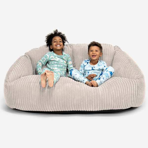 Jättimäinen Bubble-sohva Lapsille 3-14 vuotta - Vakosametti Norsunluu 01