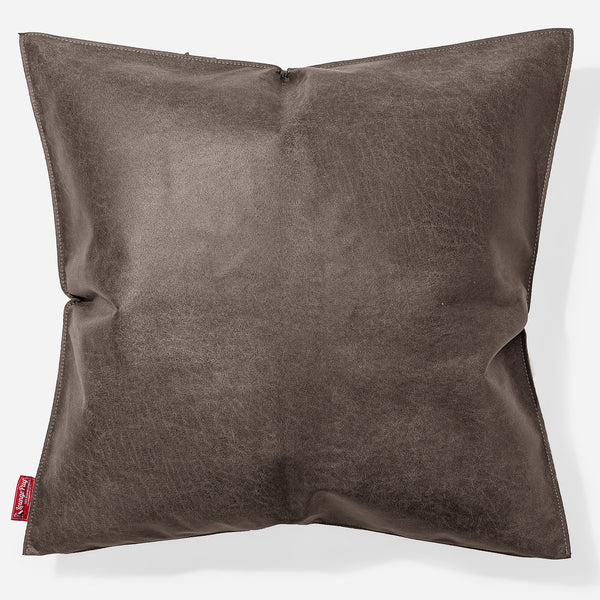 Jättityyny 70 x 70cm - Nahkaa Luonnollinen Liuskekivi 01