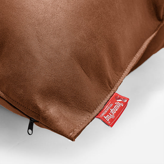 Jättityyny 70 x 70cm - Vintage Keinonahka Ruskea 02