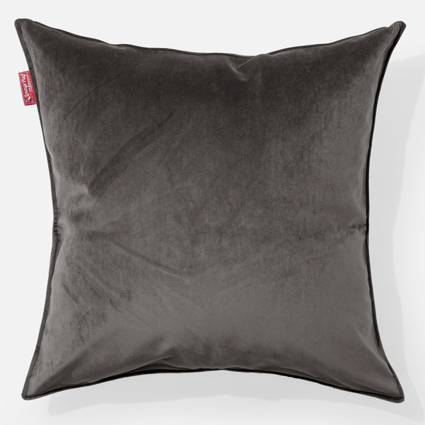 Jättityyny 70 x 70cm - Sametti Grafiitti 01