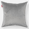 Jättityyny 70 x 70cm - Sametti Hopea 01