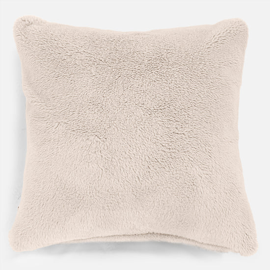 Jättityyny 70 x 70cm - Teddy-tekoturkis Kerman 01