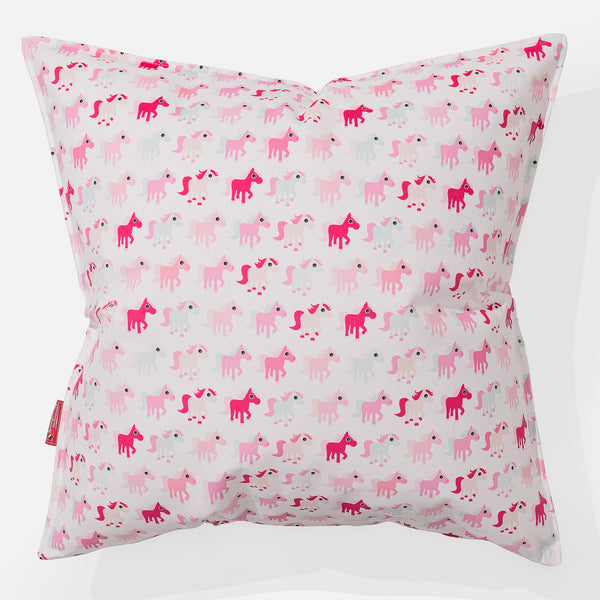 Jättityyny 70 x 70cm - Tulosta Vähän Poni 01
