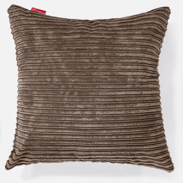 Jättityyny 70 x 70cm - Vakosametti Mokka 01