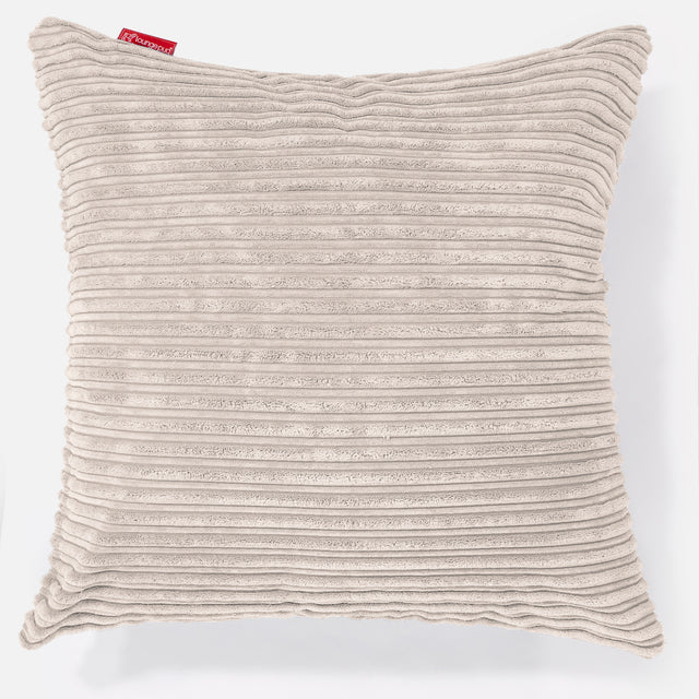 Jättityyny 70 x 70cm - Vakosametti Norsunluu 01