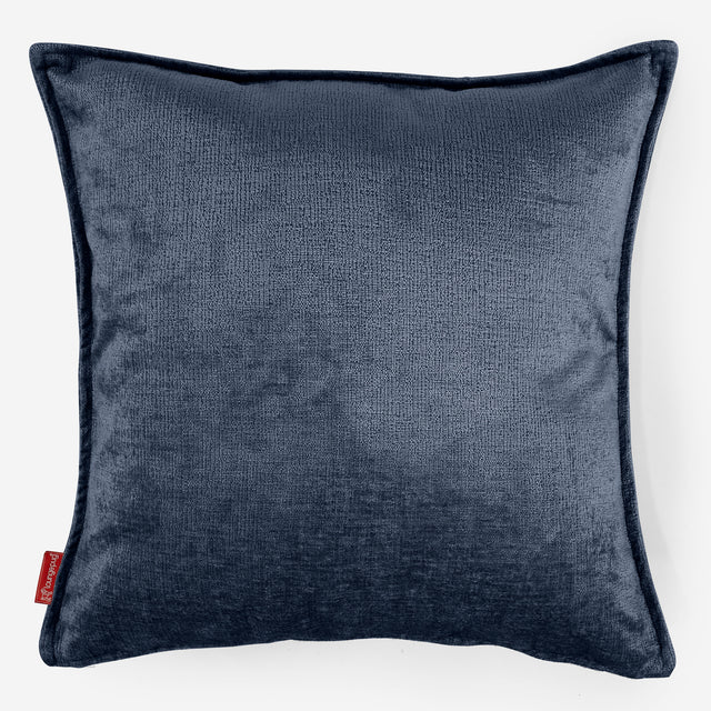 Jättityynynsuojus 70 x 70cm - Chenille Laivastonsininen 01