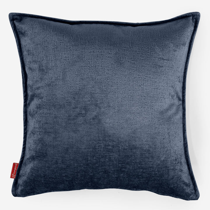 Jättityynynsuojus 70 x 70cm - Chenille Laivastonsininen 01