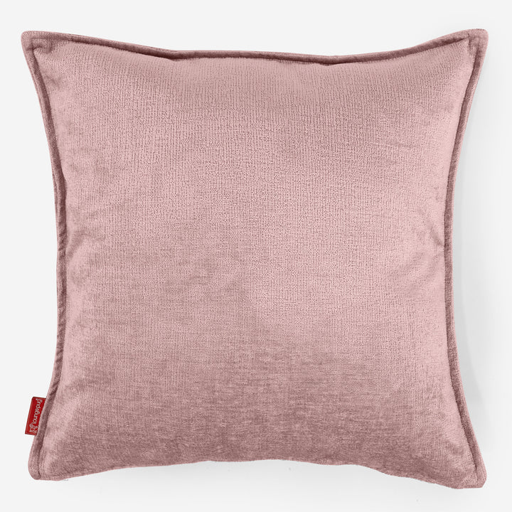 Jättityynynsuojus 70 x 70cm - Chenille Vaaleanpunainen 01