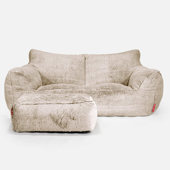 Josephine-sohvasäkkituoli - Kanitekoturkis Kullanruskea 02