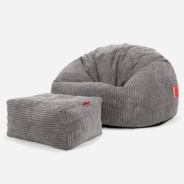 Säkkituoli Sotka - Pompula Hiilen harmaa 01
