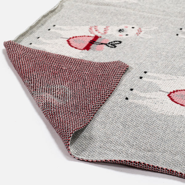 Lasten Viltti - Neulottu Laama Fabric Close-up Image