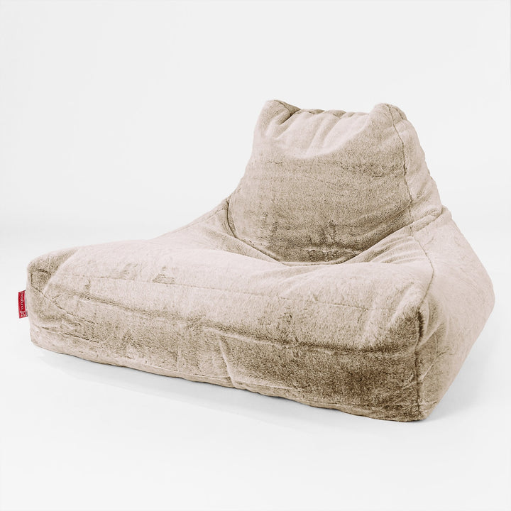 Lounge Säkkituoli Sohva - Kanitekoturkis Kullanruskea 01
