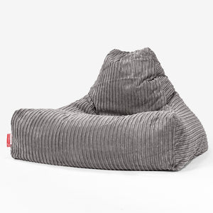 Lounge-Säkkituoli - Vakosametti Grafiitti