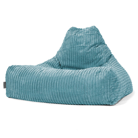 Lounge-Säkkituoli - Vakosametti Turkoosi 01