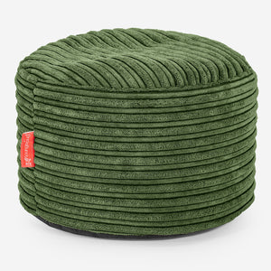Pieni Pyöreä Rahi Jakkara - Vakosametti Metsänvihreä