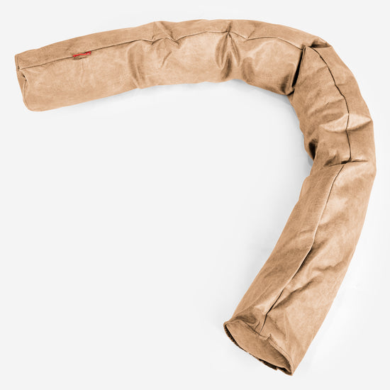 Pitkä Tyyny XXL - Vintage Keinonahka Hunajanruskea 01