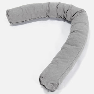 Pitkä Tyyny XXL - Kivipesty Denim-kangas Harmaa