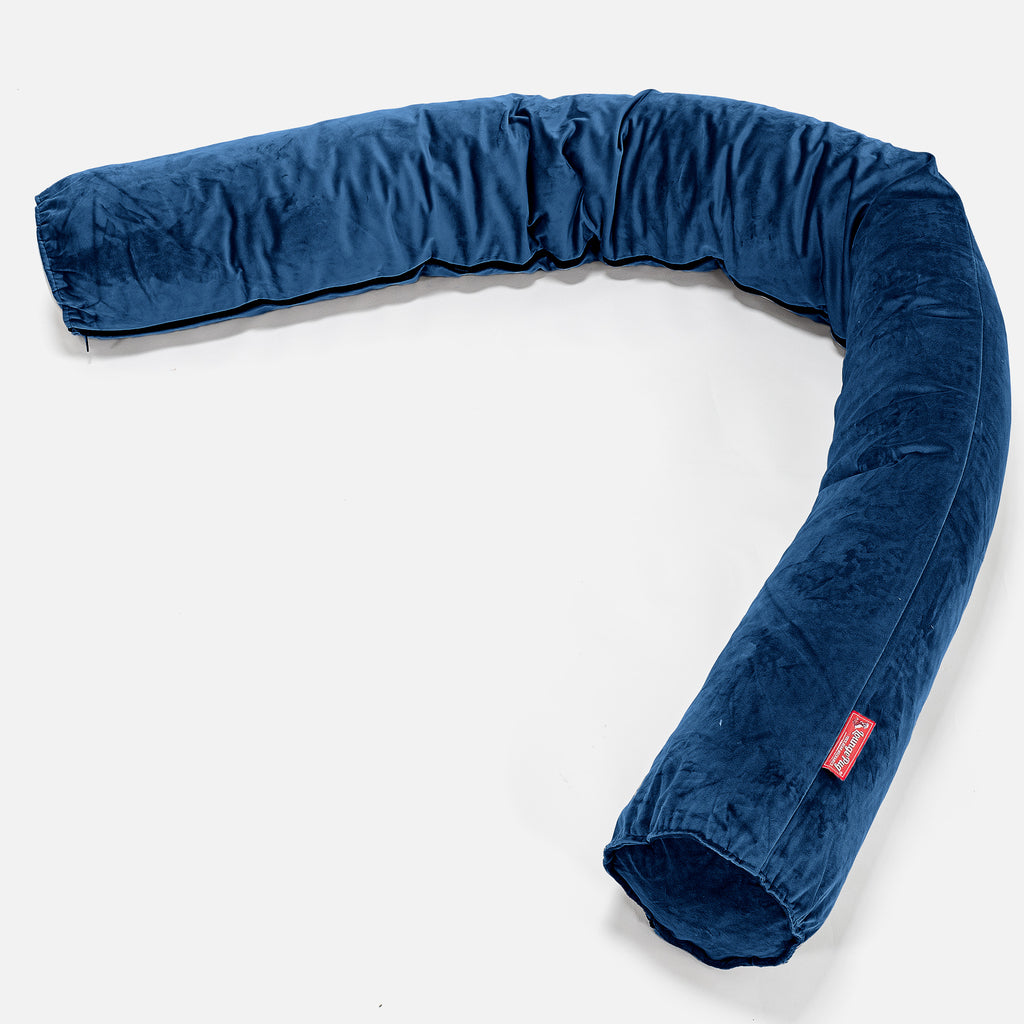 Pitkä Tyyny C150-L, CloudSac Memory - Sametti Laivastonsininen 01