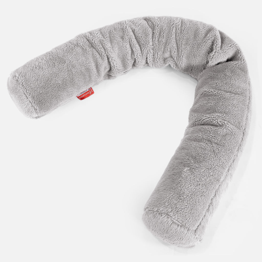 Pitkä Tyyny C150-L, CloudSac Memory - Teddy-tekoturkis Keskiharmaa 01