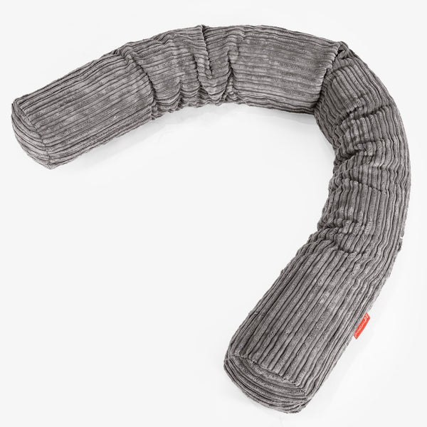 Pitkä Tyyny C150-L, CloudSac Memory - Vakosametti Grafiitti 01