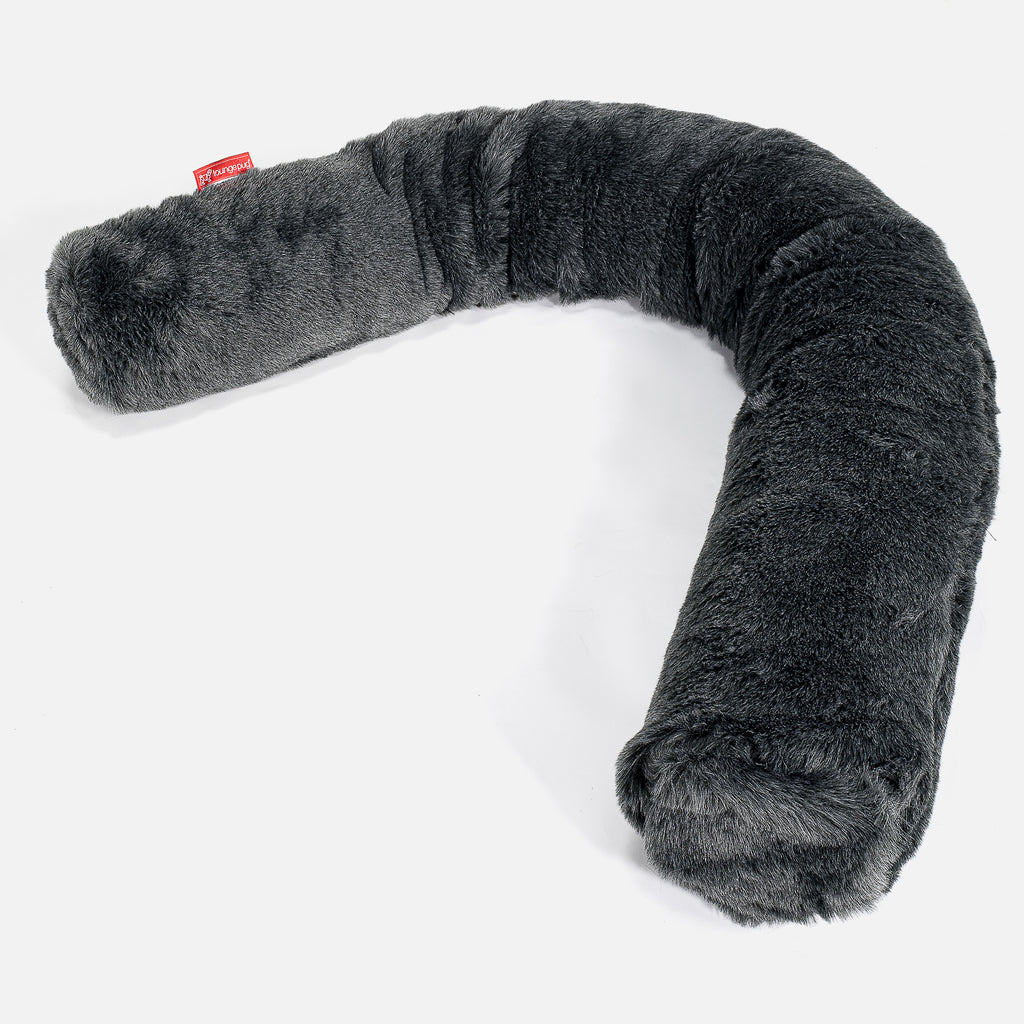 Pitkä Tyyny C150-L, CloudSac Memory - Tekoturkis Musta 01