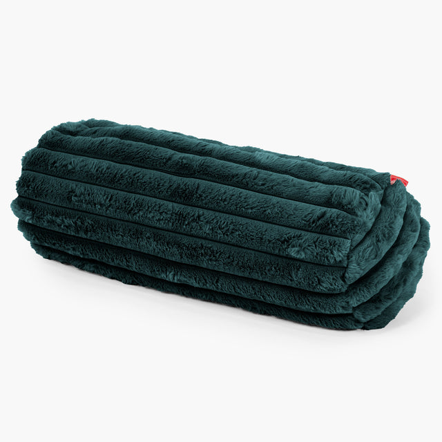 Putkityynynsuojus 20 x 55cm - Ultrapehmeä Vakosametti Tummanturkoosi 01