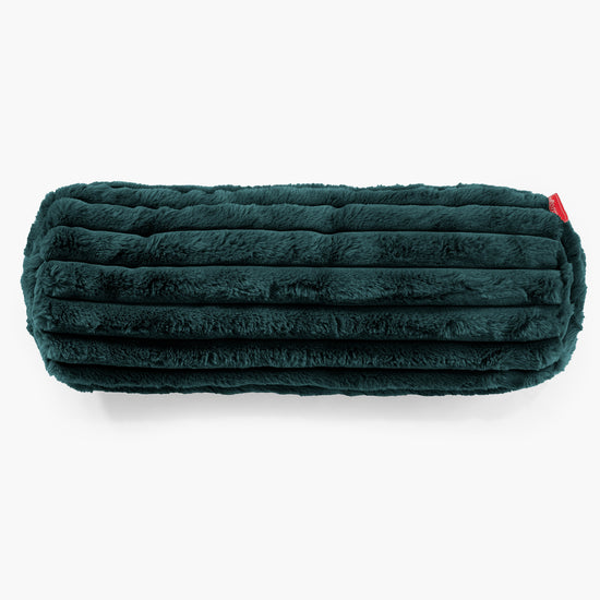Putkityynynsuojus 20 x 55cm - Ultrapehmeä Vakosametti Tummanturkoosi 02