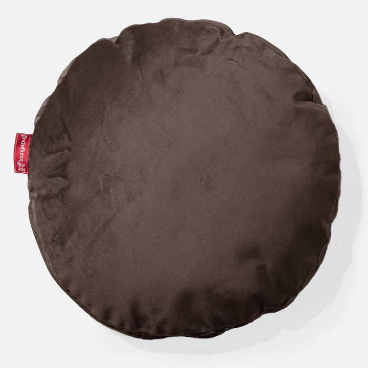 Pyöreä Tyyny 50cm - Sametti Espresso 01