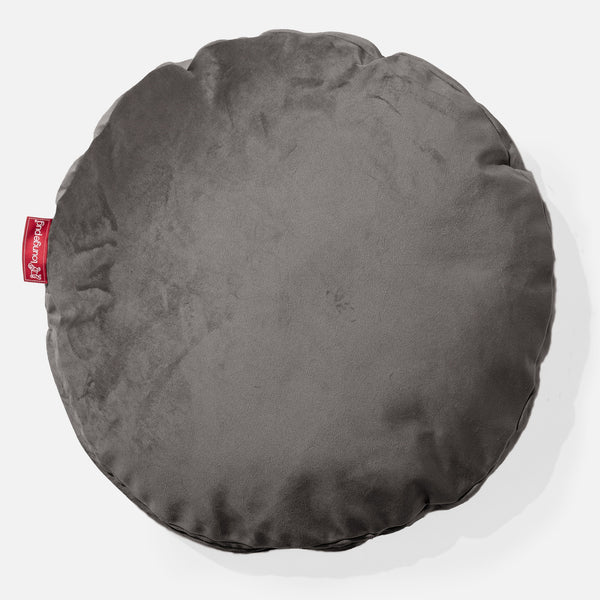 Pyöreä Tyyny 50cm - Sametti Grafiitti 01