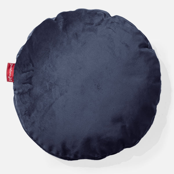 Pyöreä Tyyny 50cm - Sametti Laivastonsininen 01