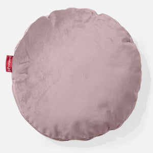 Pyöreä Tyynynsuojus 50cm - Sametti Vaaleanpunainen