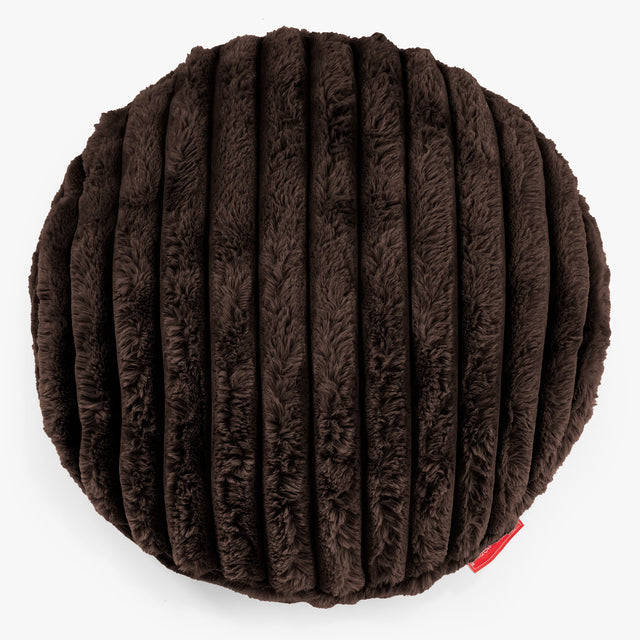 Pyöreä Tyynynsuojus 50cm - Ultrapehmeä Vakosametti Sable 01