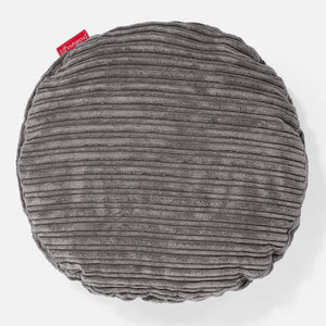 Pyöreä Tyynynsuojus 50cm - Vakosametti Grafiitti